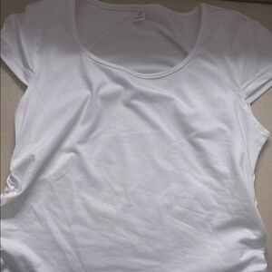 SHEIN White Fitted Cap Sleeve T-Shirt